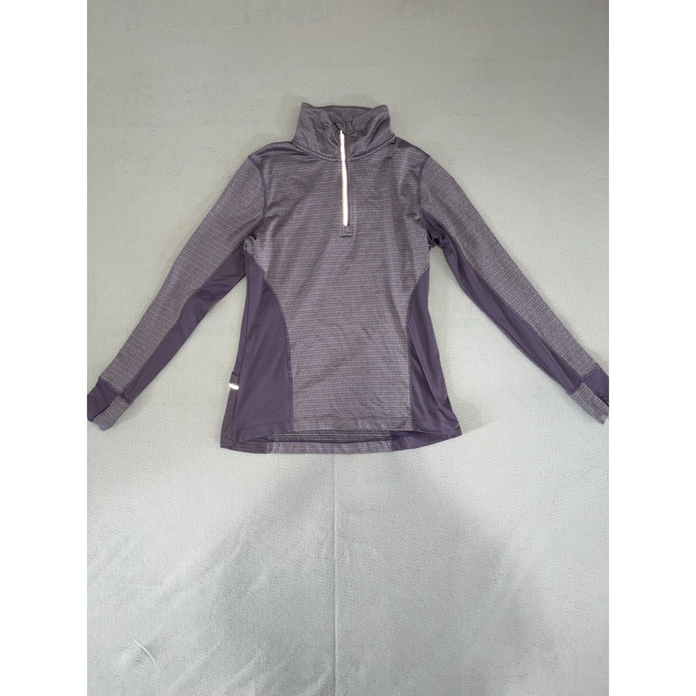 Mondetta Athletic Sweater Womens Medium Purple Stretch Quarter Zip Performance‎